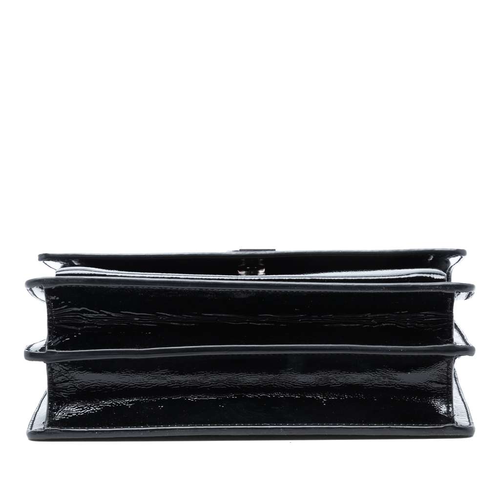 Saint Laurent Medium Textured Patent Monogram Sunset Crossbody - 3