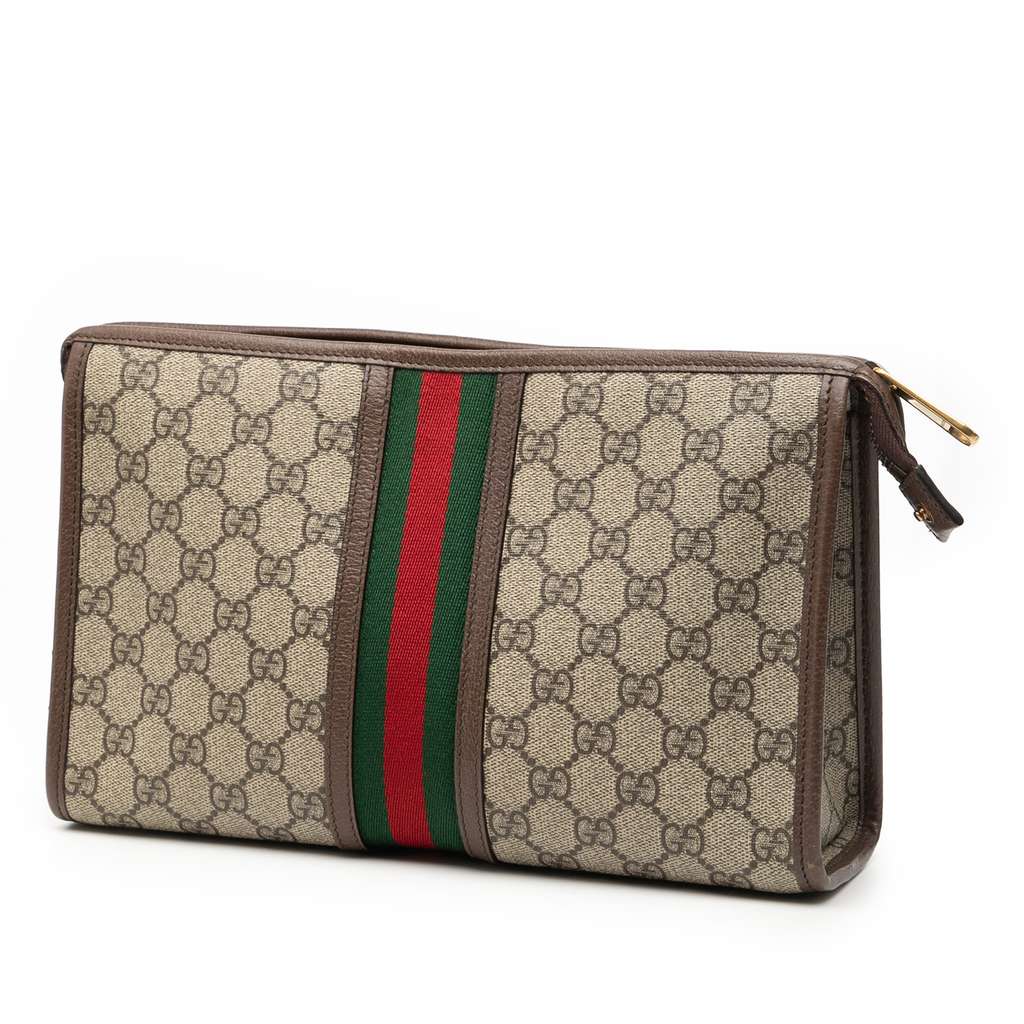 Gucci GG Supreme Web Ophidia Clutch - 2