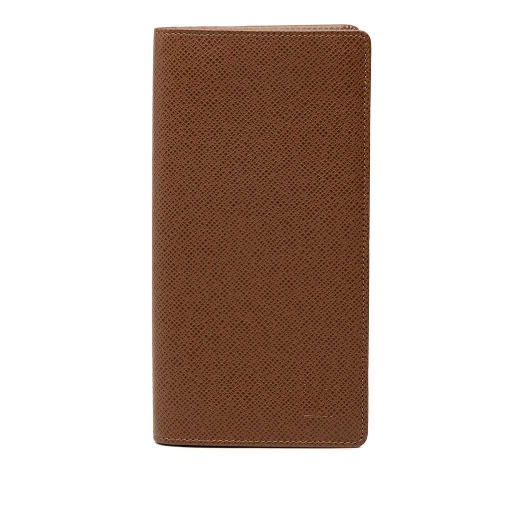 Louis Vuitton Taiga Portefeuille Brazza Bifold Long Wallet