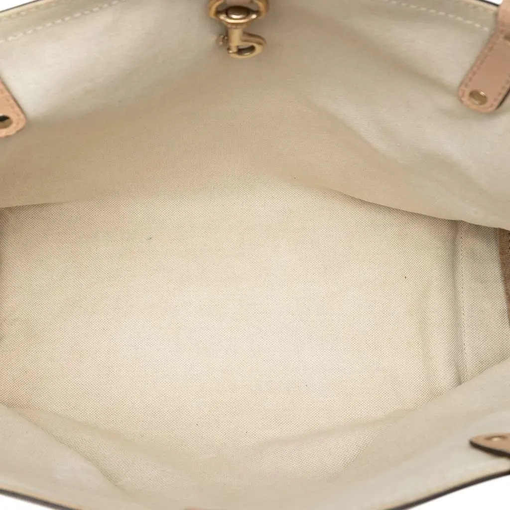 Gucci Medium GG Canvas Craft Tote Brown Canvas Fair - Model View