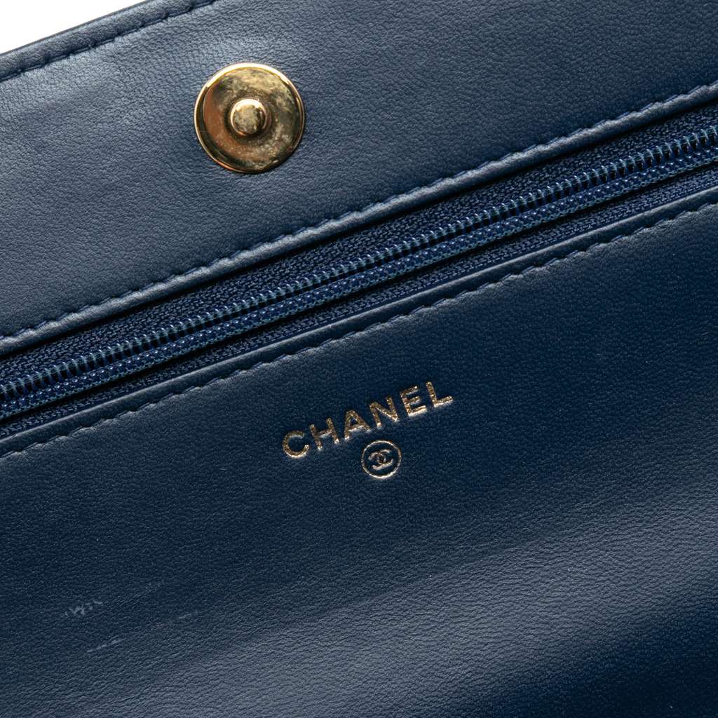 Chanel Quilted Lambskin Boy Wallet On Chain - 5