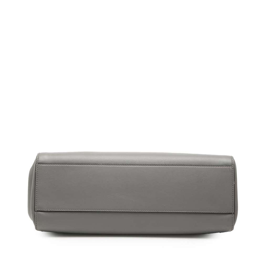 Gucci Medium Leather Bamboo Nymphaea Satchel - 3