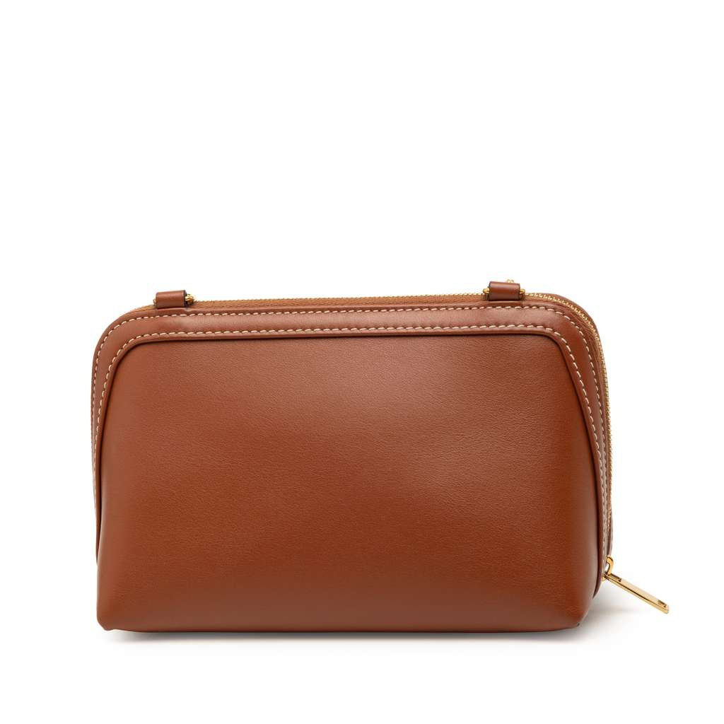 Celine Smooth Calfskin Cuir Triomphe Clutch on Chain - 2
