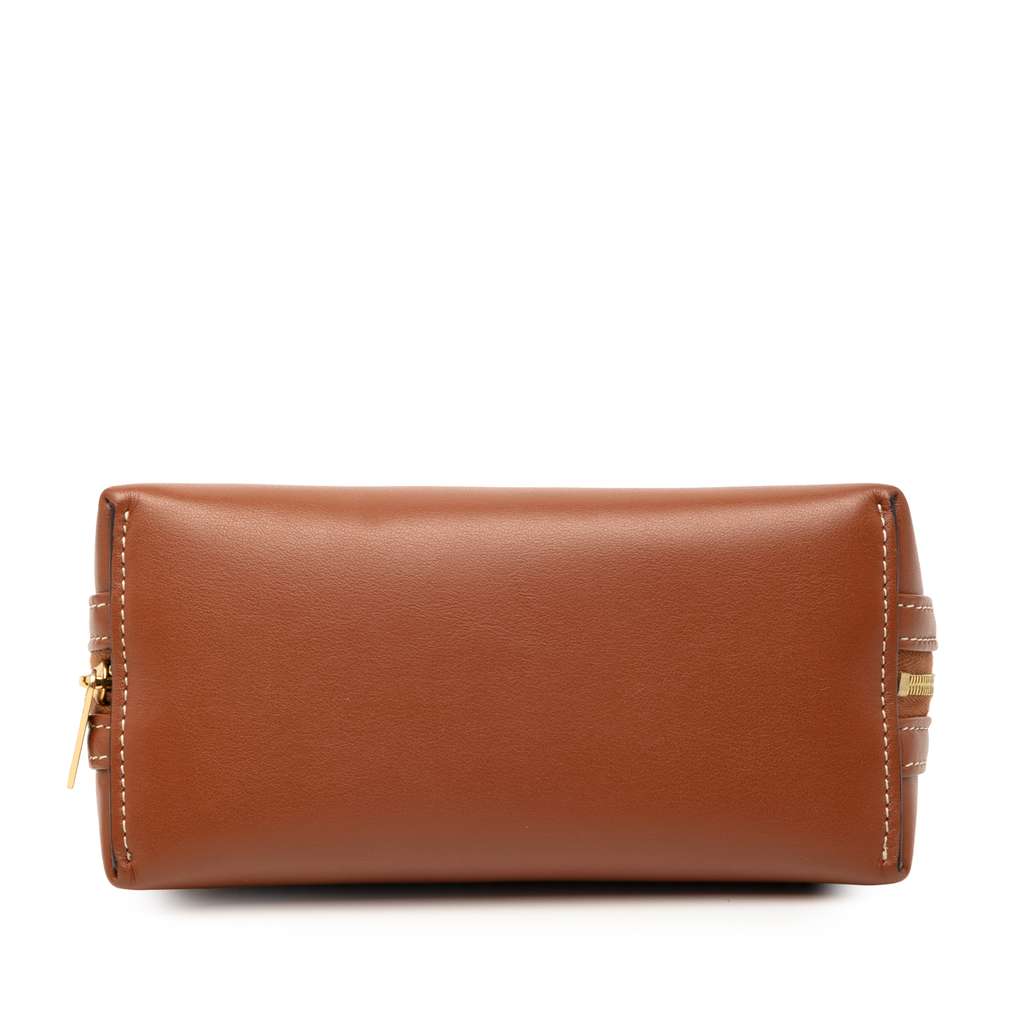 Celine Smooth Calfskin Cuir Triomphe Clutch on Chain - 3