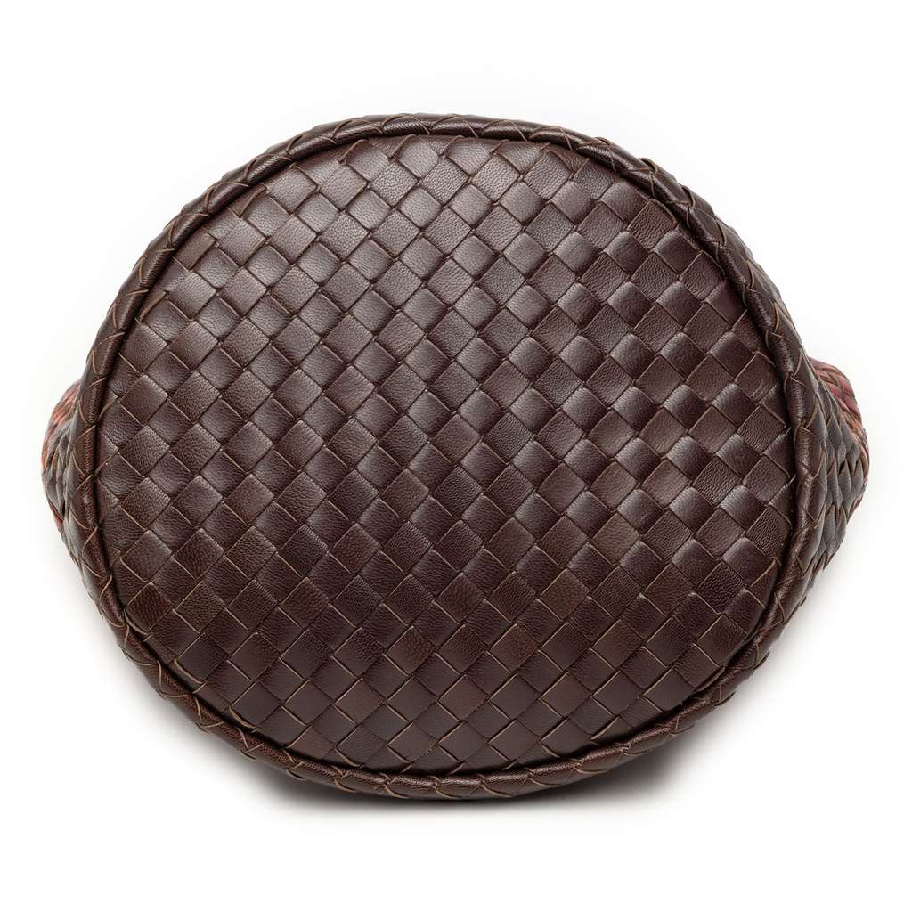 Bottega Veneta Bicolor Nappa Intrecciato Bucket Bag - 3