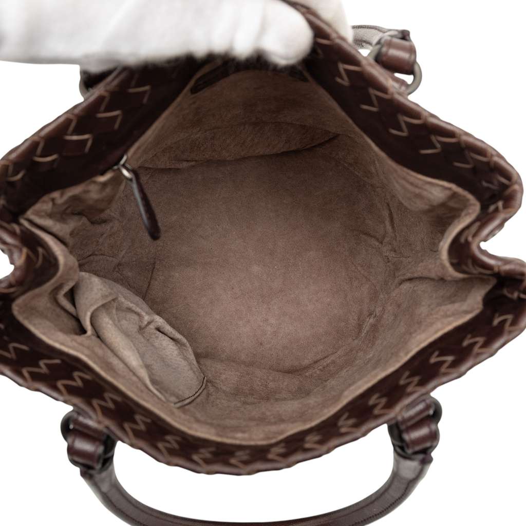 Bottega Veneta Bicolor Nappa Intrecciato Bucket Bag - 4