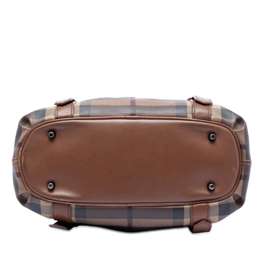 Burberry Smoke Check Coated Canvas Northfield Satchel - 3