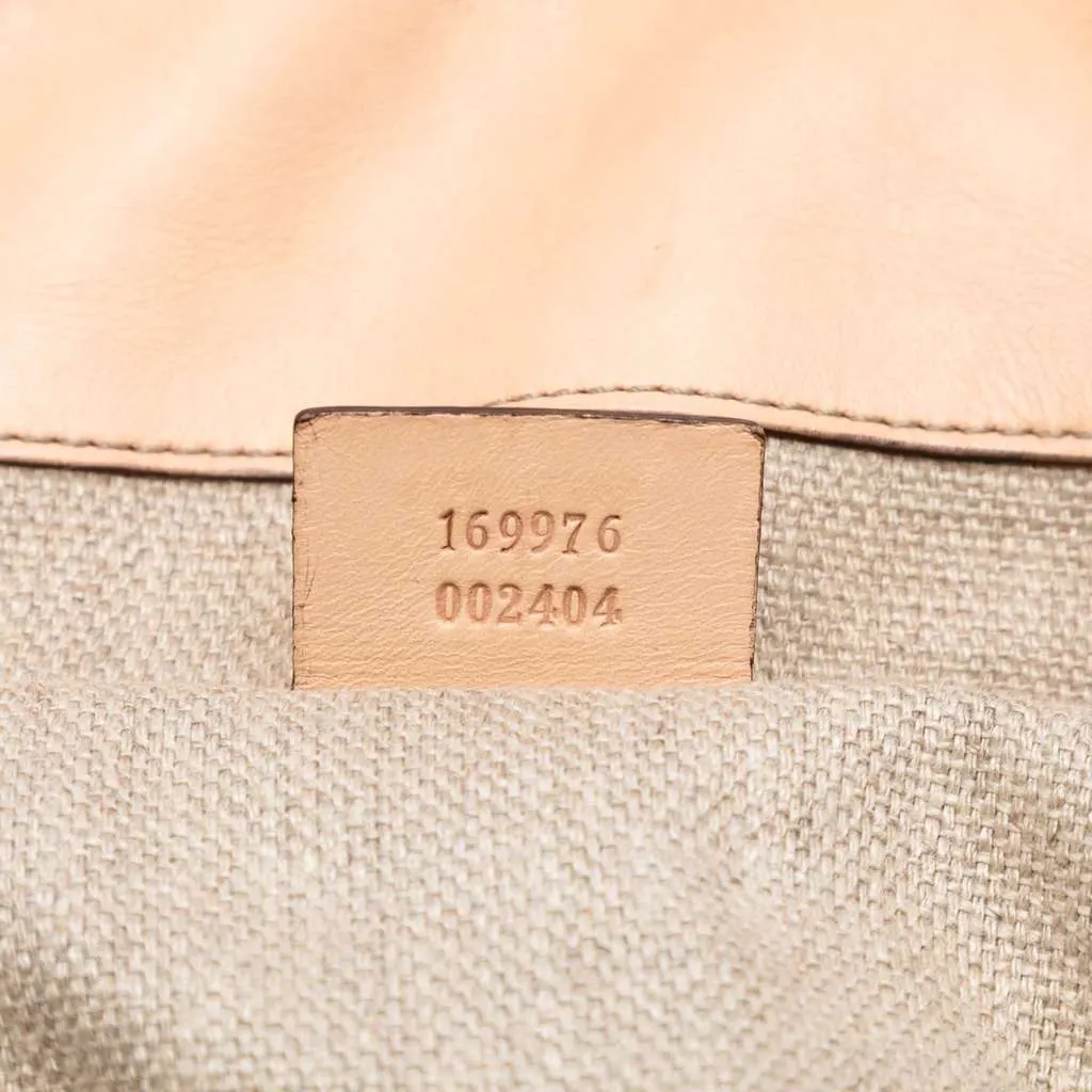 Gucci Canvas Floral Peggy Bamboo Hobo Brown Canvas Very good - Box View