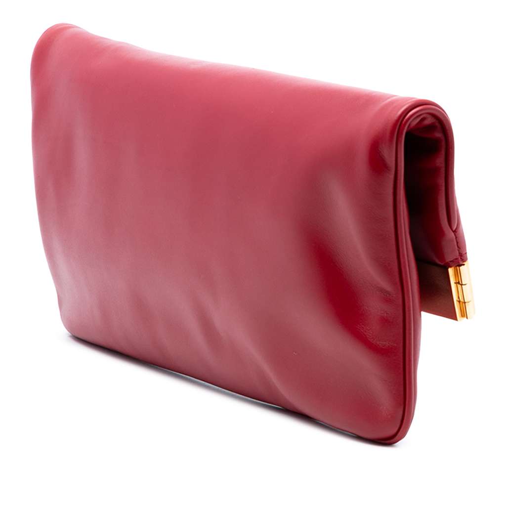 Saint Laurent Smooth Calfskin Courtney Flap Clutch - 2
