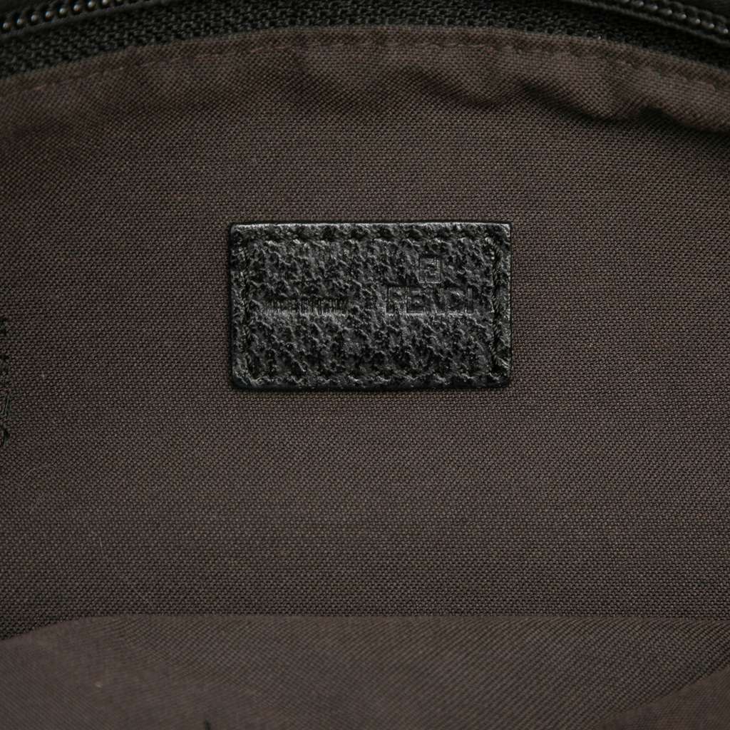 Fendi Zucca Nylon Zip Code Shoulder Bag - 5