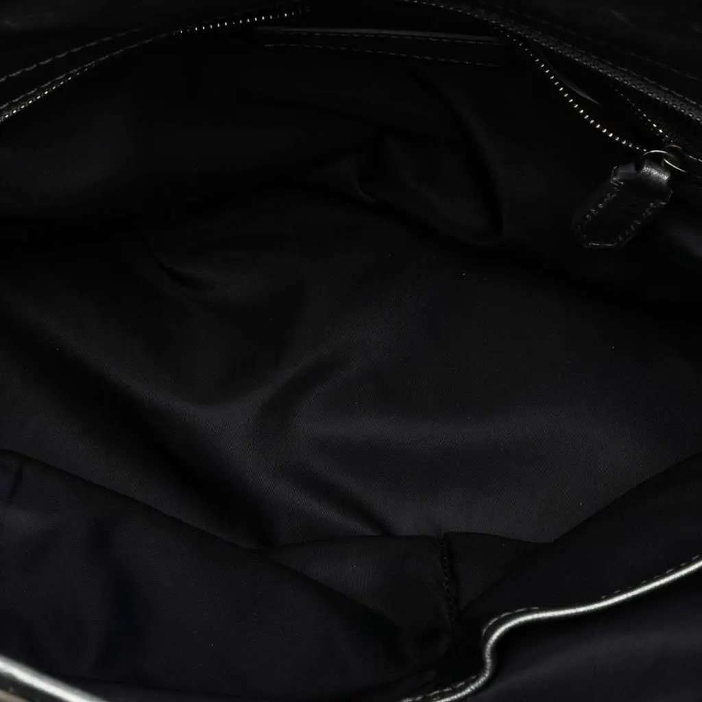 Burberry Glitter Smoke Check Canvas Check Satchel Silver Canvas Very good - Model View