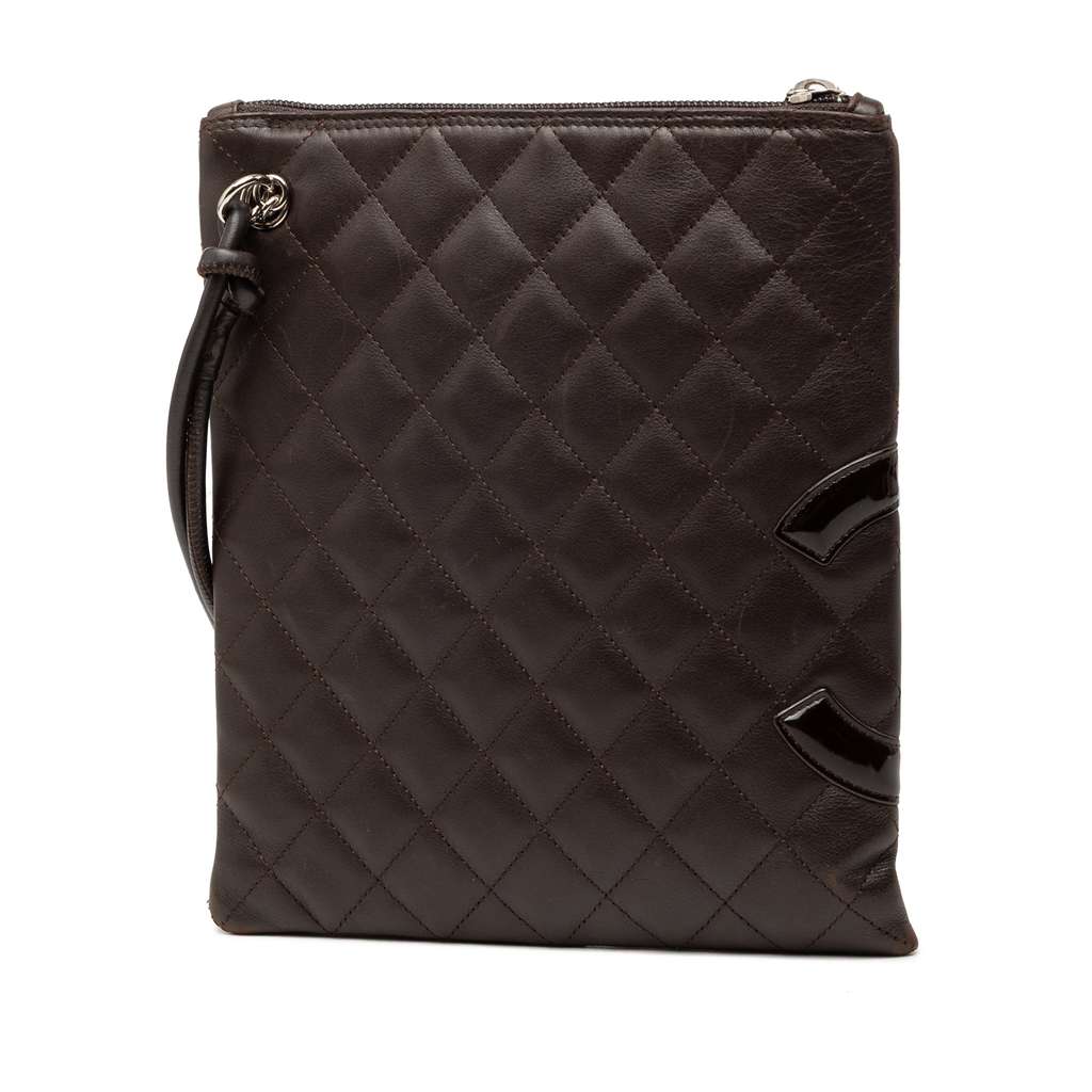 Chanel Quilted Lambskin Cambon Ligne Flat Crossbody - 2