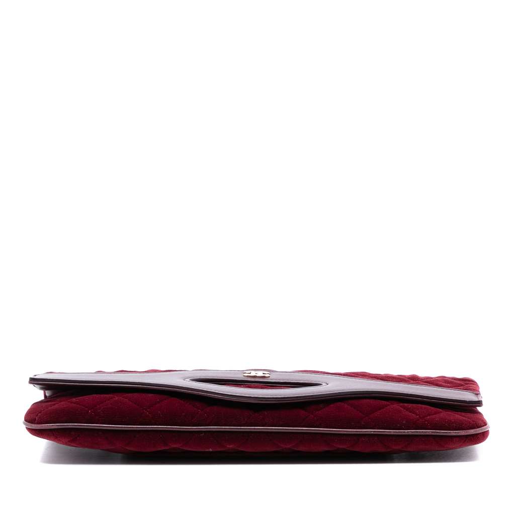 Chanel Quilted Velvet 31 Clutch - 3