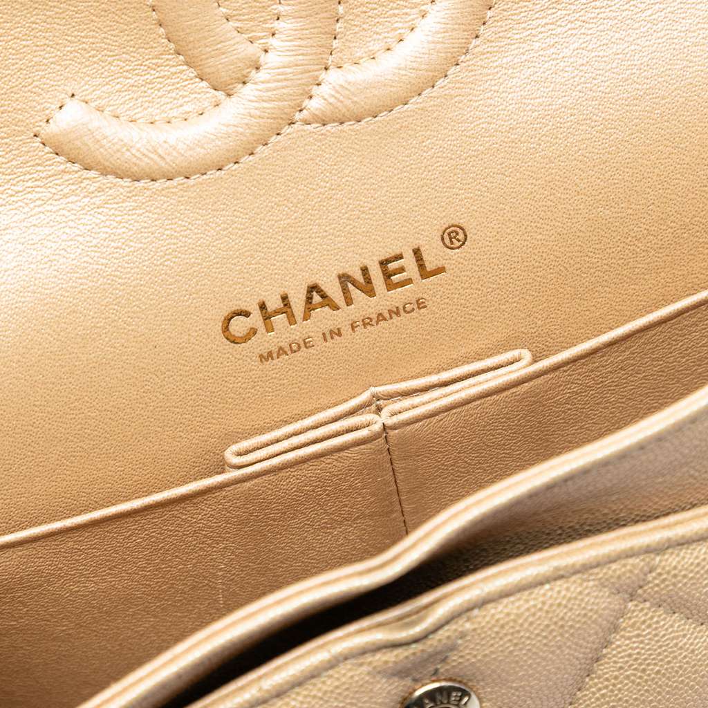 Chanel Medium Classic Iridescent Caviar Double Flap - 5