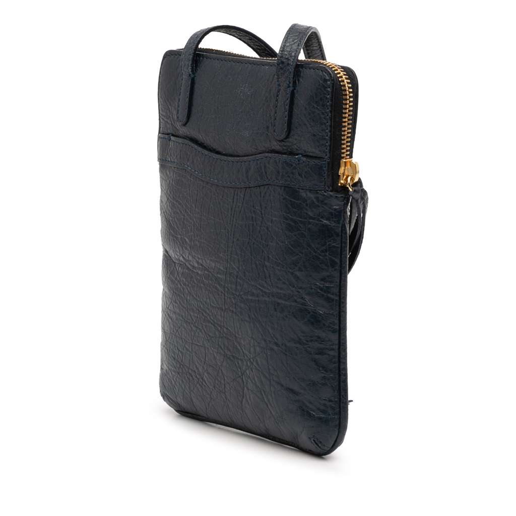 Balenciaga Lambskin Motocross Classic Phone Holder Bag - 2