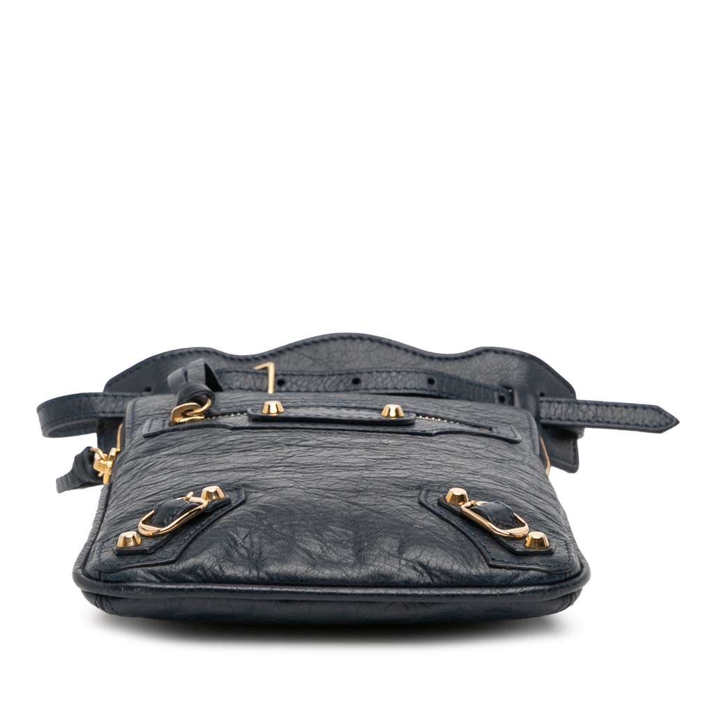 Balenciaga Lambskin Motocross Classic Phone Holder Bag - 3