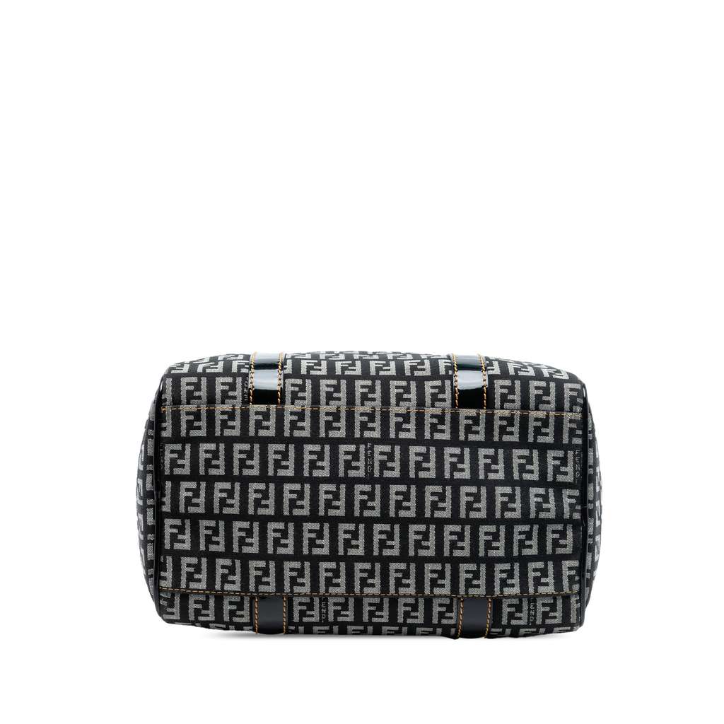 Fendi Small Zucchino Canvas Forever Bauletto Boston Bag - 3