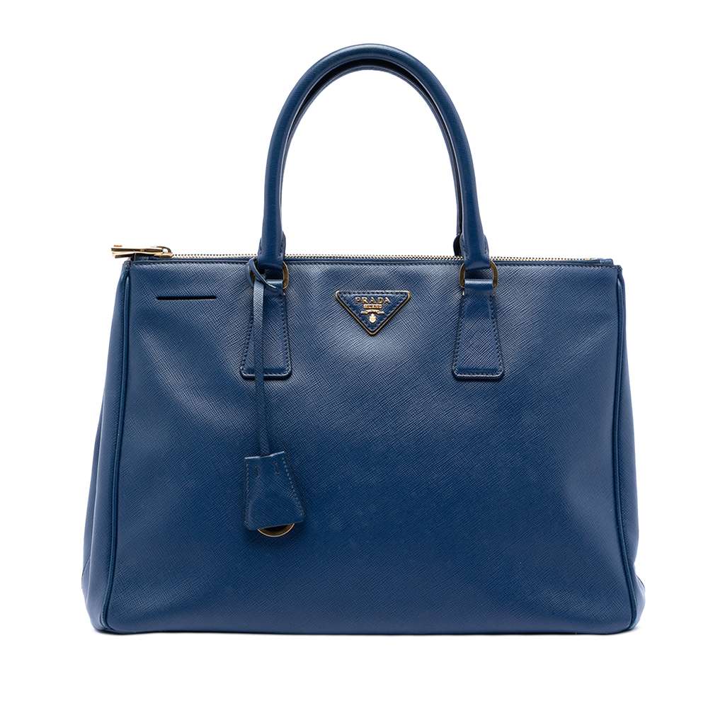 Prada Medium Saffiano Lux Galleria Double Zip Satchel