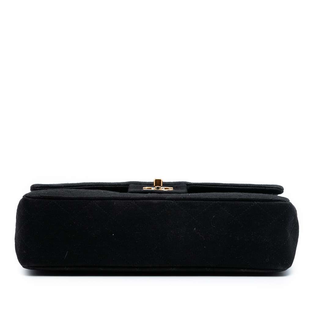 Chanel Medium Classic Jersey Bijoux Chain Double Flap - 3