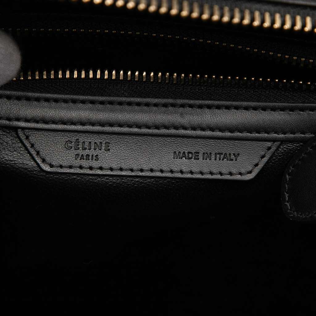 Celine Micro Tricolor Leather Luggage Tote - 5