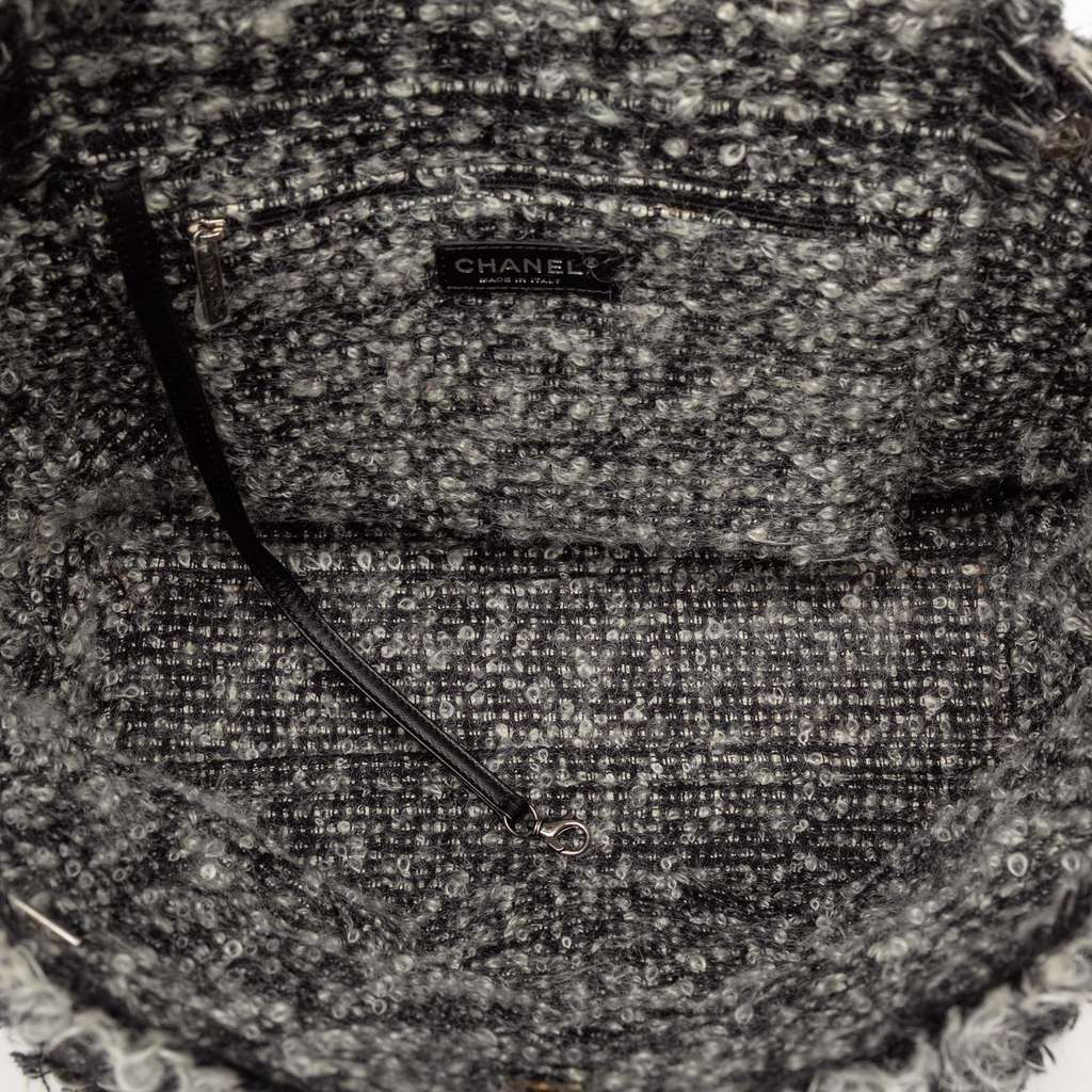 Chanel CC Quilted Calfskin Tweedy Shopping Tote - 4