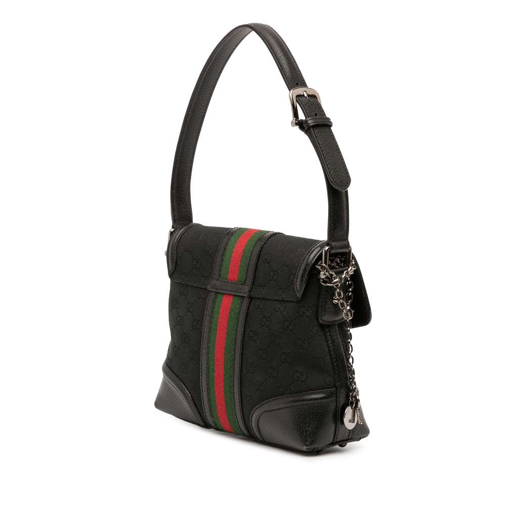 Gucci Small GG Canvas Web Treasure Shoulder Bag - 2