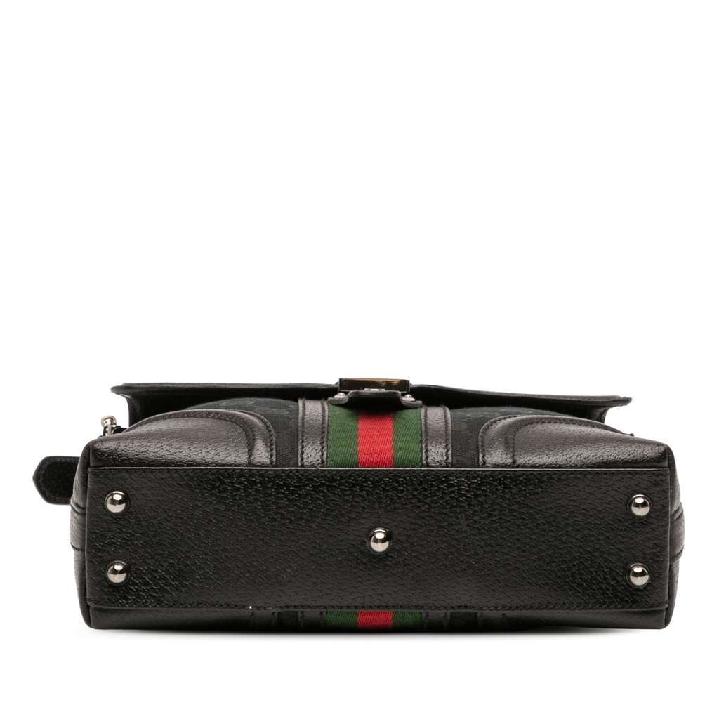 Gucci Small GG Canvas Web Treasure Shoulder Bag - 3