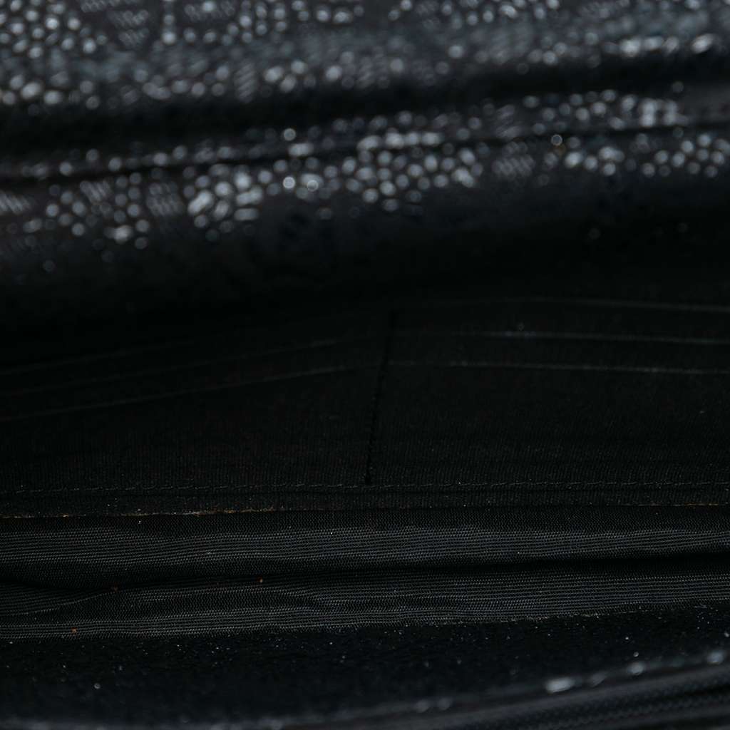 Chanel CC Lace Overlay Goatskin Wallet On Chain - 4