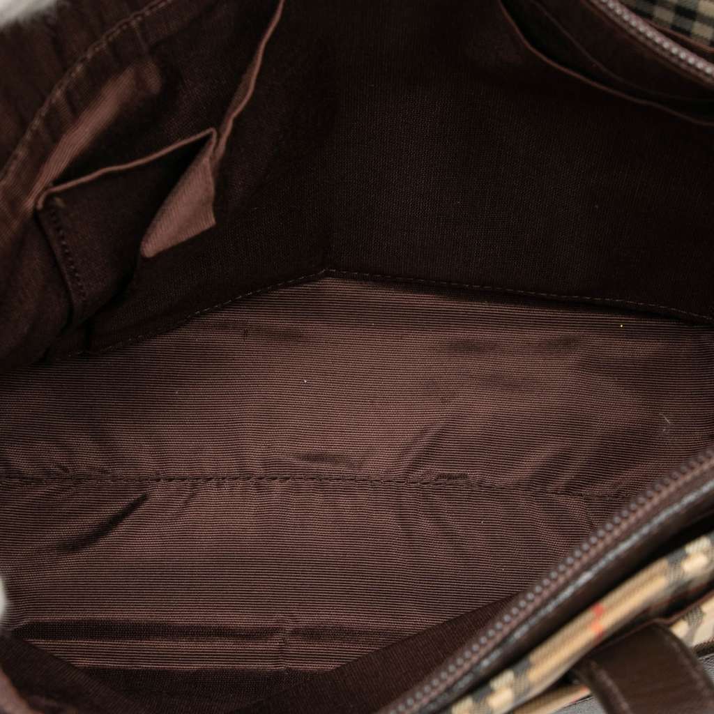 Burberry Haymarket Check Canvas Tote - 4