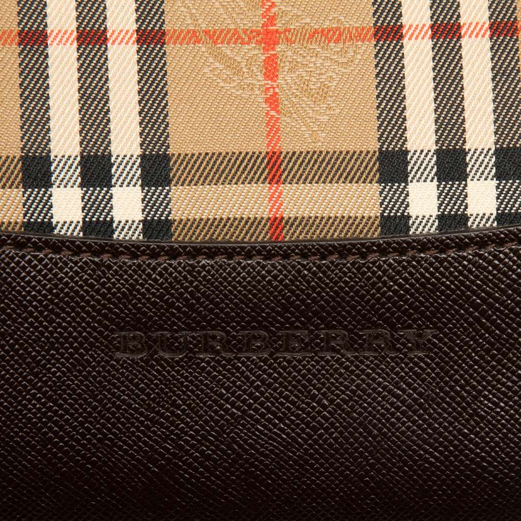 Burberry Haymarket Check Canvas Tote - 5
