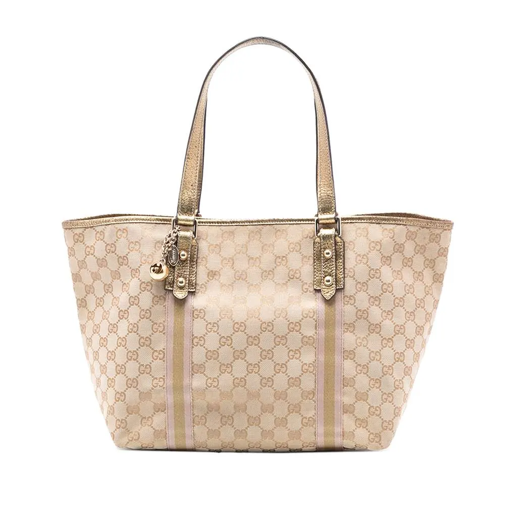Gucci GG Canvas Jolicoeur Tote Brown Canvas Very good - Front View