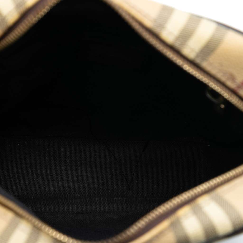 Burberry Haymarket Check Coated Canvas Crossbody - 4