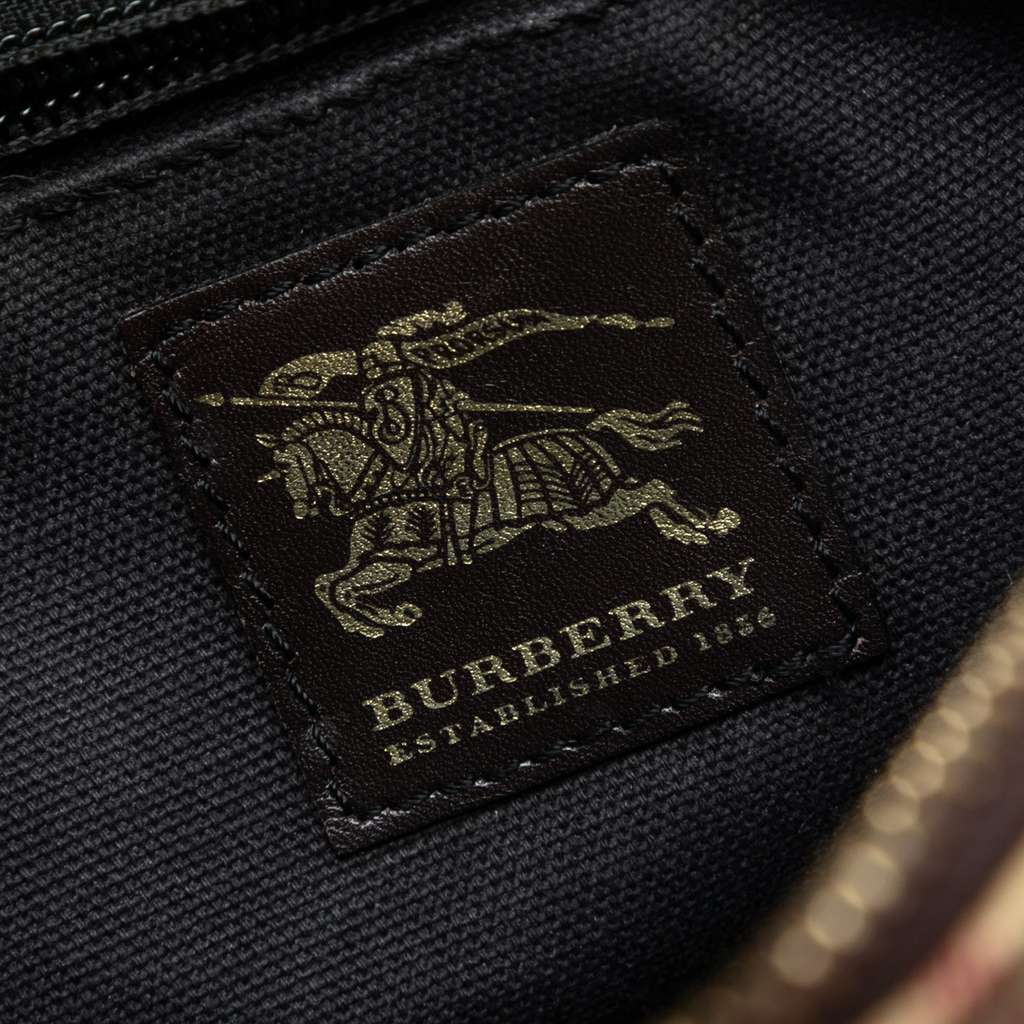 Burberry Haymarket Check Coated Canvas Crossbody - 5