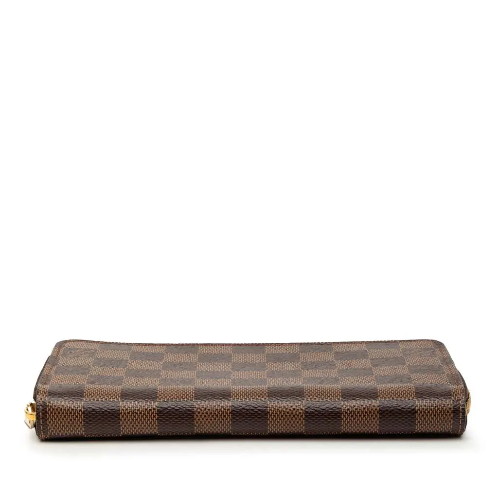 Louis Vuitton Damier Ebene Zippy Long Wallet Brown Very good - Inside View