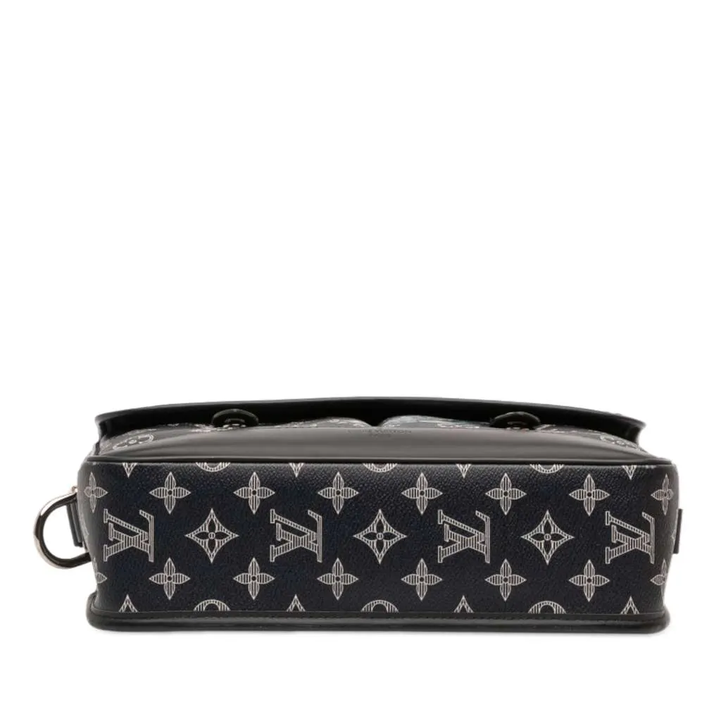 Louis Vuitton Chapman Brothers Monogram Savane Messenger PM Blue Very good - Inside View