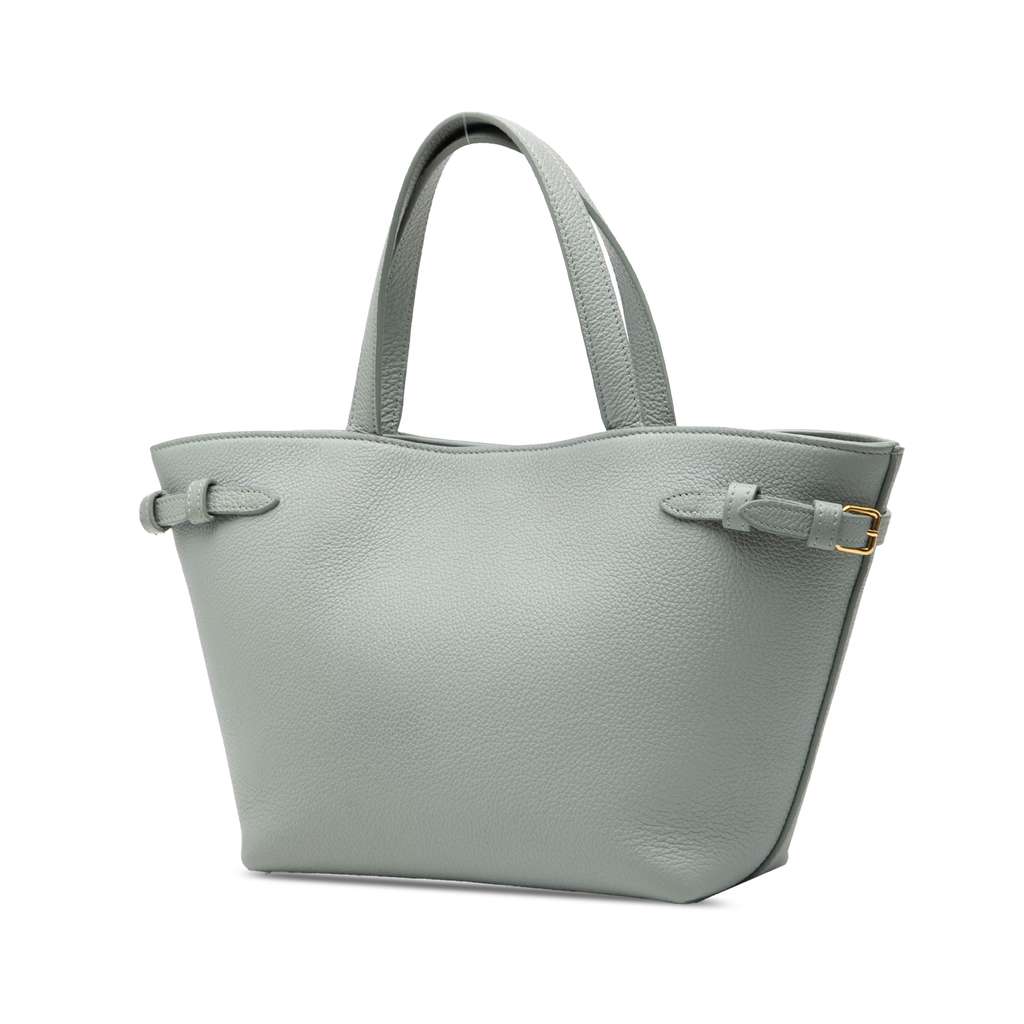 Celine Mini Grained Calfskin Cuir Triomphe Cabas Anais Tote - 2