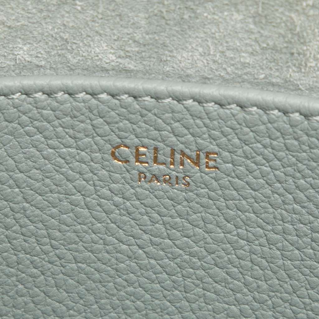 Celine Mini Grained Calfskin Cuir Triomphe Cabas Anais Tote - 5