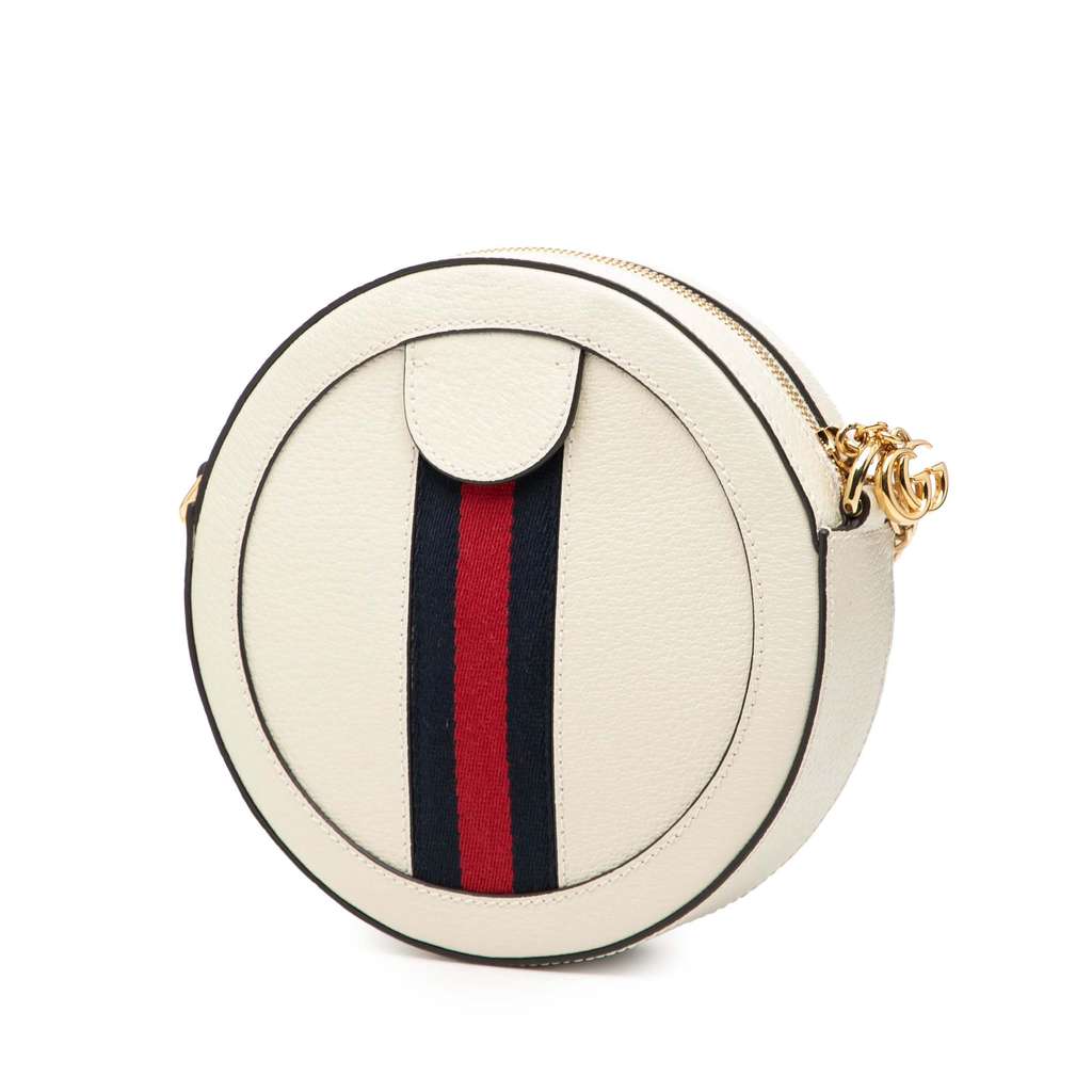 Gucci Mini Leather Ophidia Round Crossbody - 2