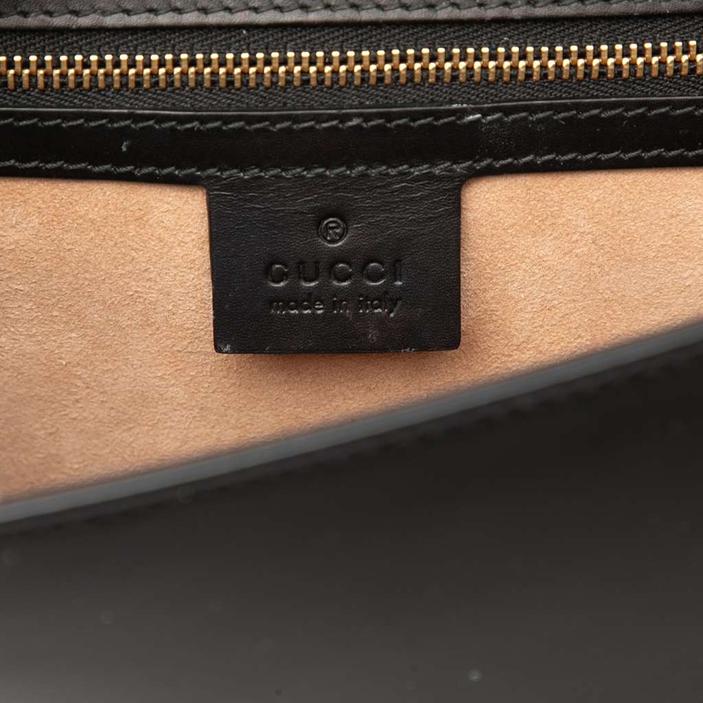 Gucci Small Leather Sylvie Web Satchel - 5