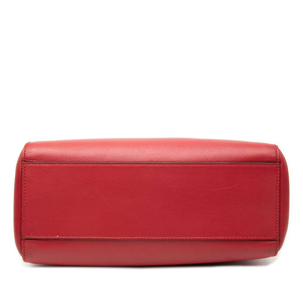 Gucci Small Leather Bamboo Nymphaea Satchel - 3