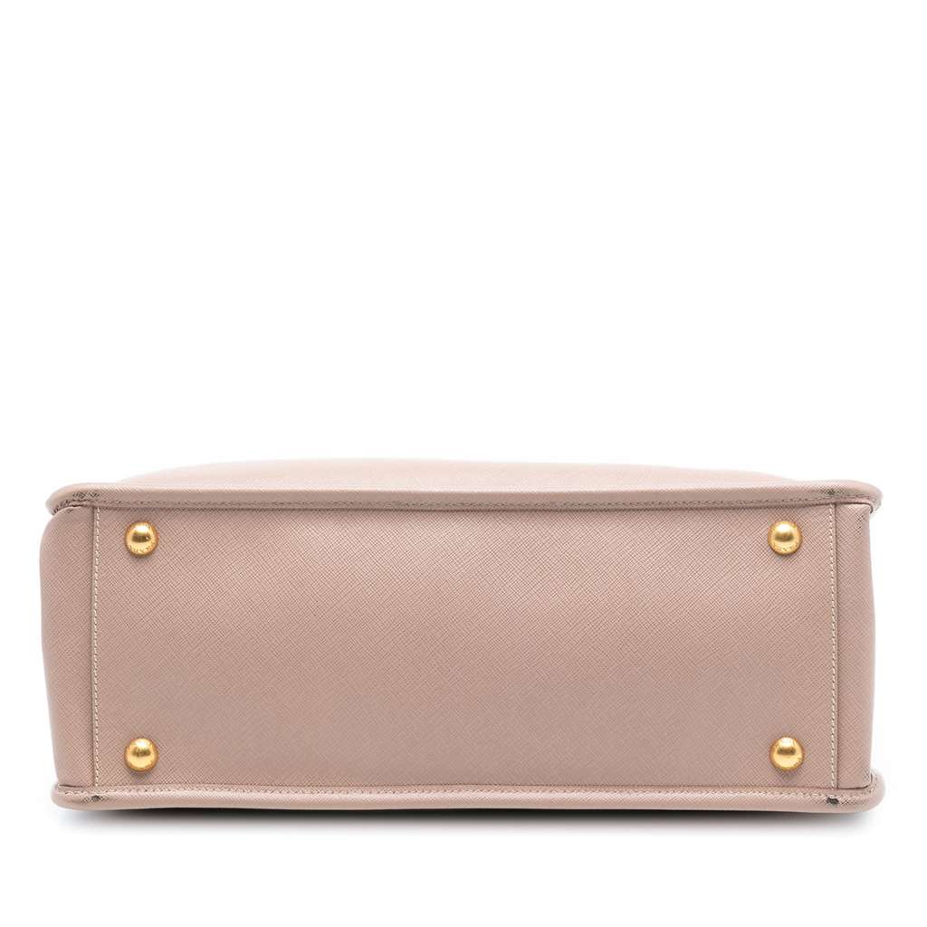 Prada Saffiano Lux Double Zip Frame Tote - 3