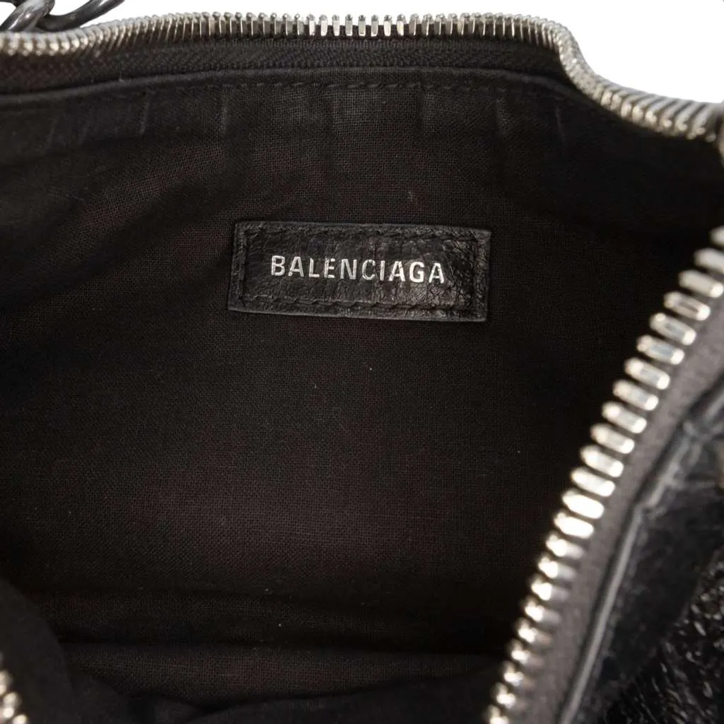 Balenciaga Lambskin Motocross Le Cagole XS Black Leather Good - Box View