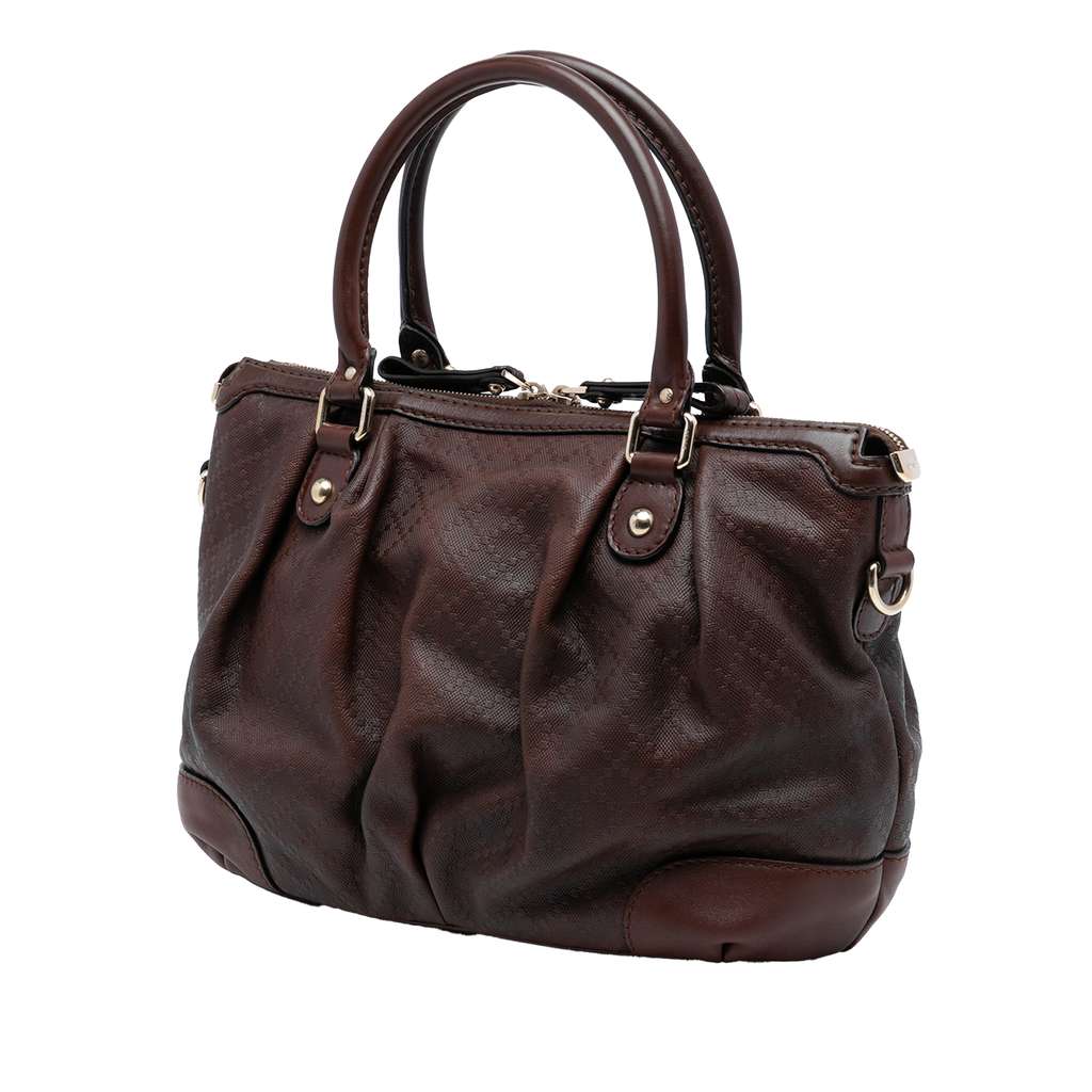 Gucci Diamante Calfksin Sukey Satchel - 2