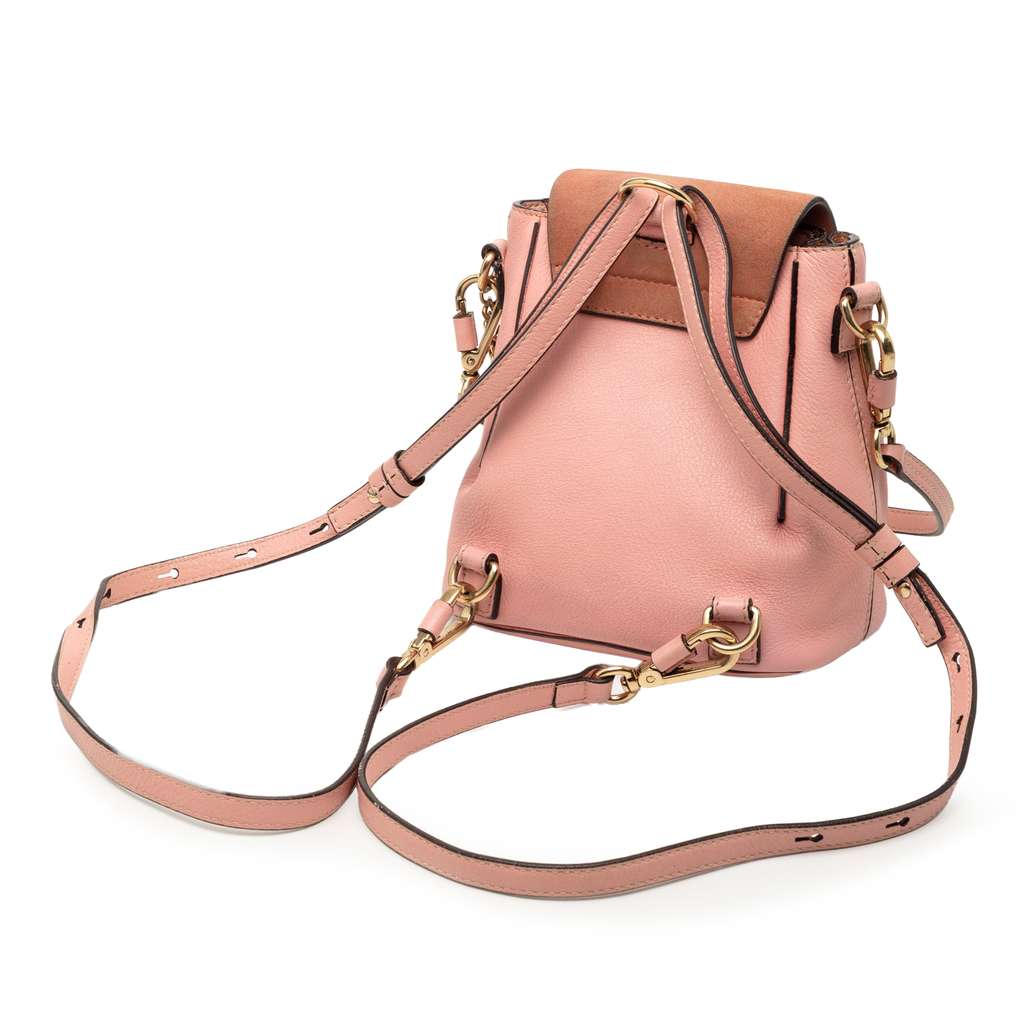 Chloé Mini Calfskin and Suede Faye Backpack - 2