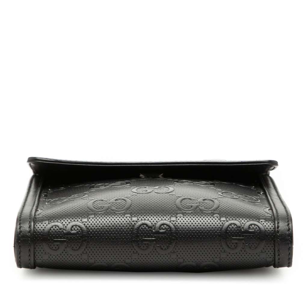 Gucci GG Embossed Leather Flap Crossbody - 3