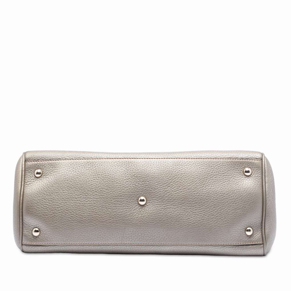 Gucci Medium Calfskin Bamboo Shopper Satchel - 3