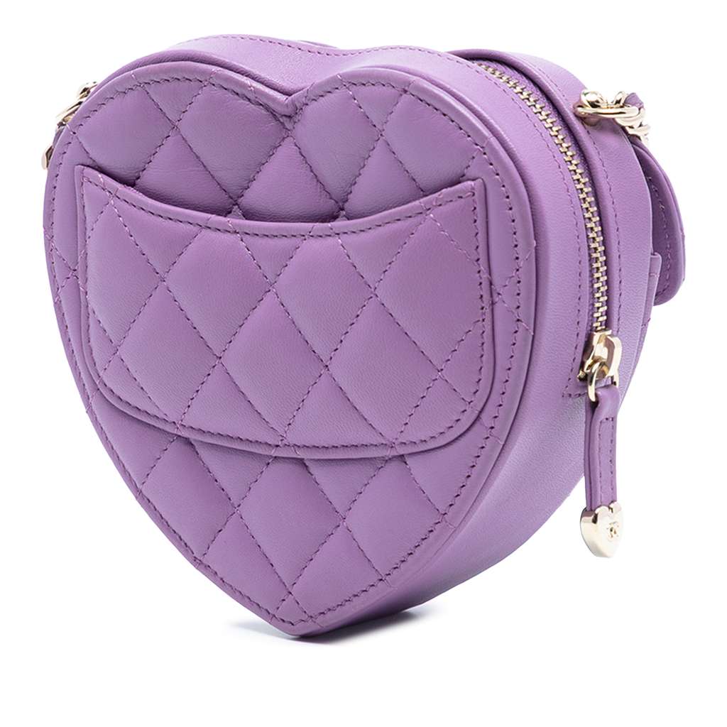 Chanel Mini Lambskin CC in Love Heart Crossbody - 2