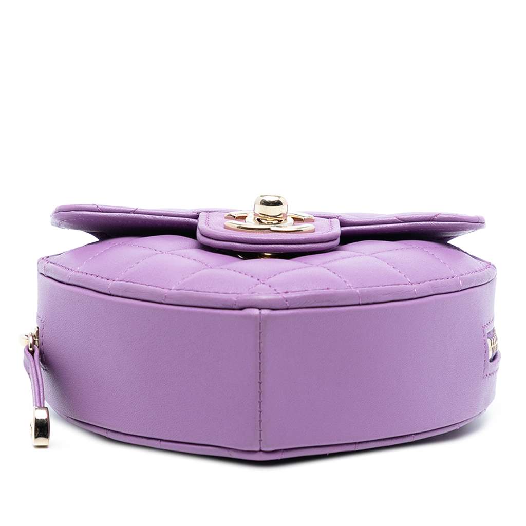 Chanel Mini Lambskin CC in Love Heart Crossbody - 3