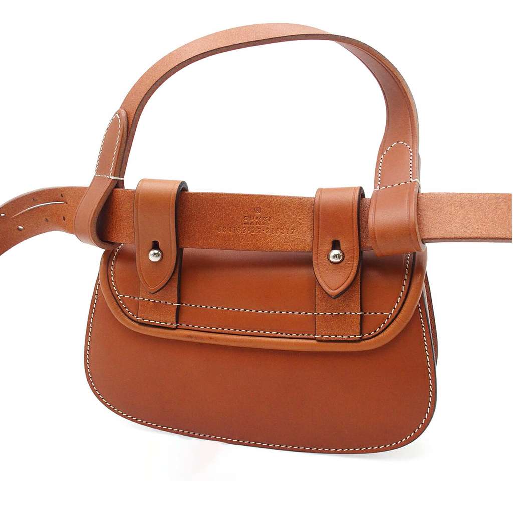 Gucci Mini Leather Bamboo 1947 Belt Bag - 2