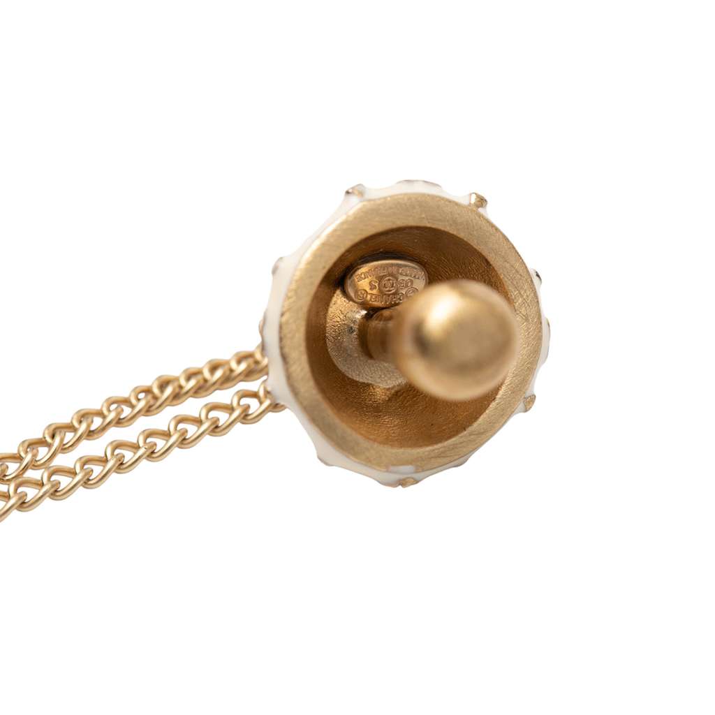 Chanel Gold Plated Enamel Mushroom Bracelet - 5